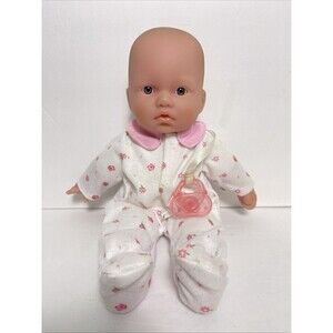 Berenguer JC TOYS - Soft Body Baby Doll 11" Inch Gray Blue Eyes / Pacifier